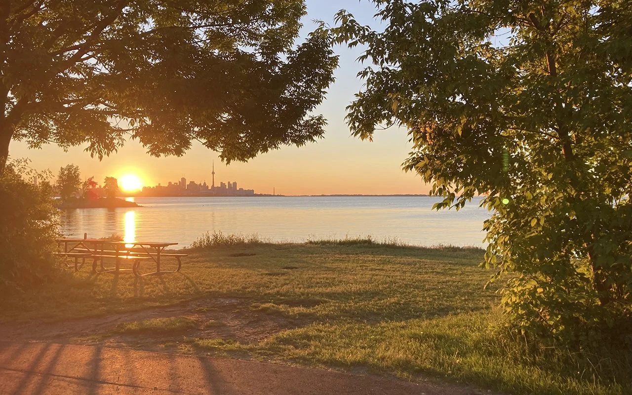 Lakeshore West shoreline in Toronto’s west end.