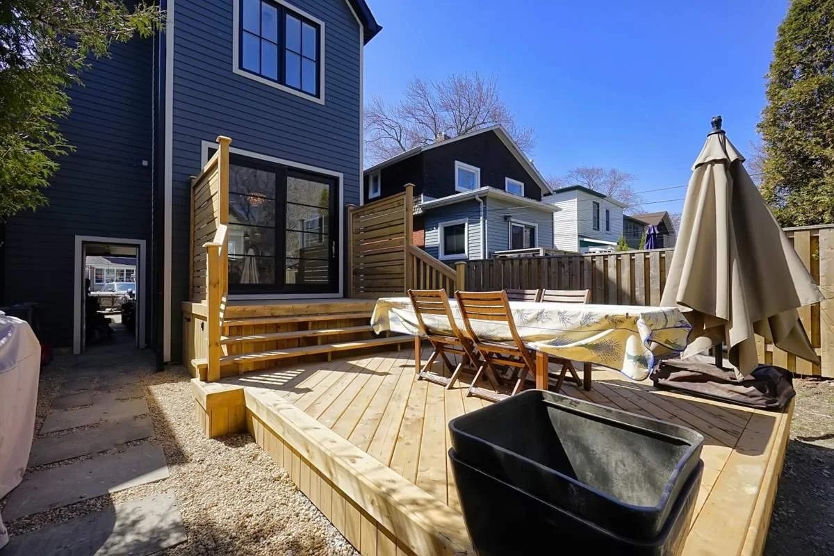 Completed second storey addition in New Toronto