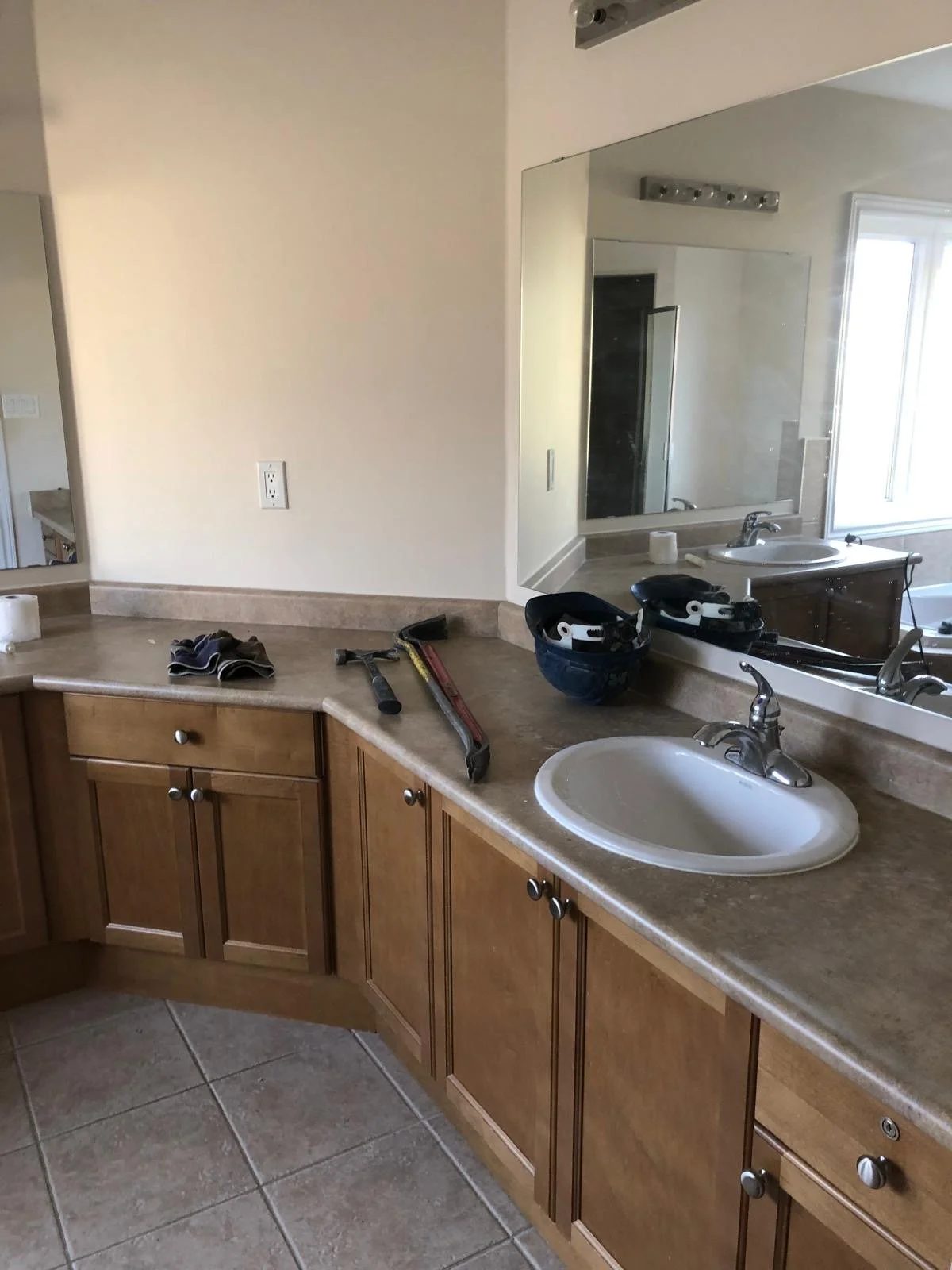 Before the renovation, Timeless Whites project