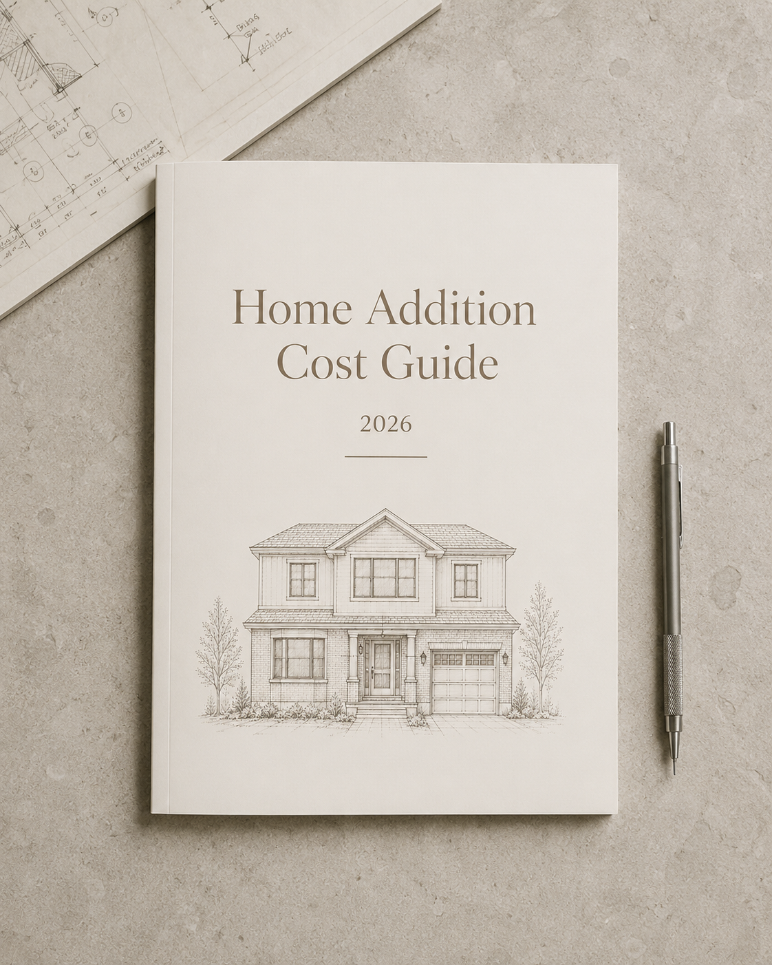 Cover graphic for the 2026 Toronto home addition cost guide.