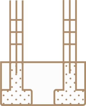 Foundation of a house
